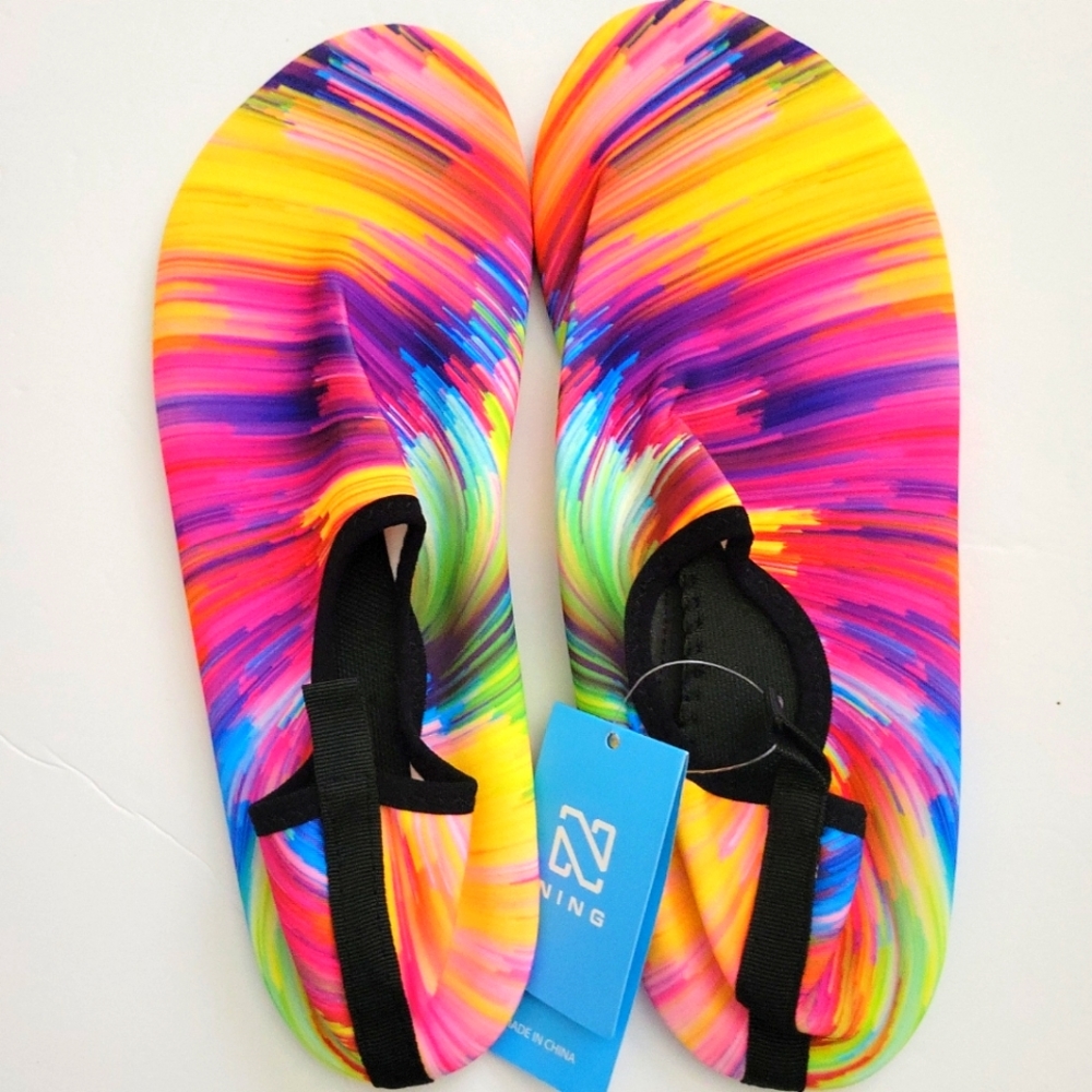 Men/Women's Skin Water Shoes Aqua Beach Socks Non-Slip Size 12-13 (EU 46/47)